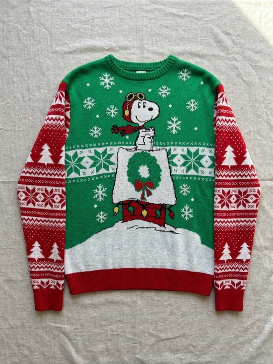 Peanuts Sweaters - Peanuts Snoopy Snoopy’s Doghouse Ugly Christmas Sweater XXL 2X